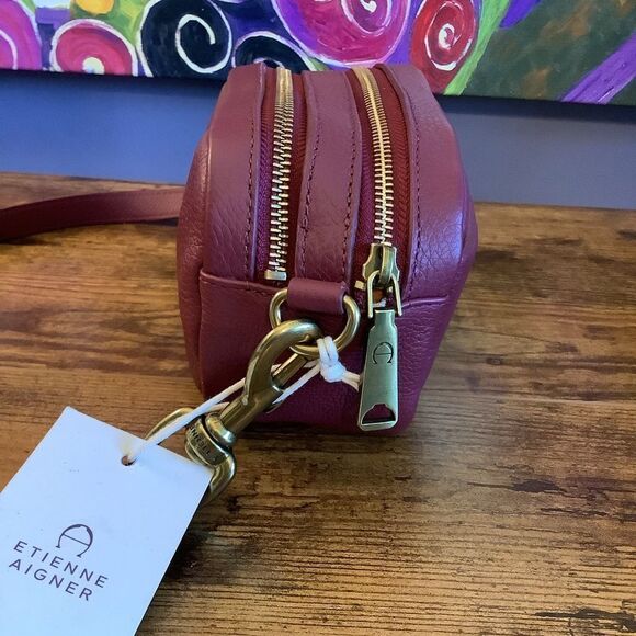 NWT 💕 Etienne Aigner Stella Mini Camera Leather Crossbody 💝💯🙌 - Picture 9 of 13